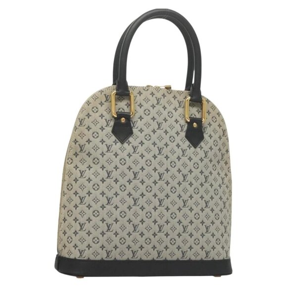 LOUIS VUITTON Monogram Mini Alma Haut Hand Bag Blue - Picture 1 of 16